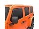 EGR In-Channel Window Visors; Front and Rear; Matte Black (18-24 Jeep Wrangler JL 4-Door)