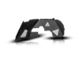 Attica 4x4 Terra Series Inner Fenders; Black Steel (18-24 Jeep Wrangler JL)