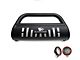 Bull Bar with 5.30-Inch Red Round Flood LED Lights; Black (07-09 Jeep Wrangler JK)