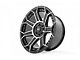 Rough Country 89 Series Black Machined Gun Metal Wheel; 20x10 (07-18 Jeep Wrangler JK)