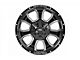 Rough Country 93 Series Gloss Black Machined Wheel; 20x10 (07-18 Jeep Wrangler JK)