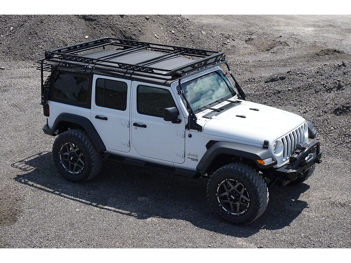 LoD Offroad Jeep Wrangler Destroyer Sliding Roof Rack Black Texture JSR0791 07 24 Jeep Wrangler JK JL 4 Door Excluding 4xe Free Shipping