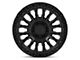 Fuel Wheels Rincon Matte Black with Gloss Black Lip Wheel; 18x9; 1mm Offset (76-86 Jeep CJ7)