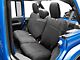 Hybrid Neoprene Front and Rear Seat Covers; Black (18-24 Jeep Wrangler JL 4-Door)