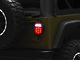 LED Tail Lights; Black Housing; Red Clear Lens (76-06 Jeep CJ7, Wrangler YJ & TJ)