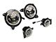 9-Inch LED Halo Headlights with DRL, Amber Turn Signals and LED Halo Fog Lights; Black Housing; Clear Lens (18-24 Jeep Wrangler JL)