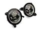 9-Inch LED Halo Headlights with DRL, Amber Turn Signals and LED Halo Fog Lights; Black Housing; Clear Lens (18-24 Jeep Wrangler JL)