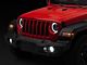 9-Inch LED Halo Headlights with DRL, Amber Turn Signals and LED Halo Fog Lights; Black Housing; Clear Lens (18-24 Jeep Wrangler JL)