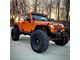 Motobilt 2-Inch Crusher Series Front and Rear Fender Flares; Bare Aluminum (07-18 Jeep Wrangler JK)