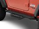 Barricade Tubular Drop Steps; Fine Textured Black (18-24 Jeep Wrangler JL 2-Door)