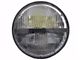 Rugged Ridge 7-Inch Sealed Beam LED Headlight; Chrome Housing; Clear Lens (76-86 Jeep CJ7; 97-18 Jeep Wrangler TJ & JK)