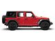 SEC10 Small Punched Rear Window Decal; Matte Black (18-24 Jeep Wrangler JL)