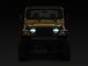 Honey Comb Style LED Headlights; Black Housing; Clear Lens (97-18 Jeep Wrangler TJ & JK)