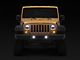 LED RGB Color Changing Halo Headlights with Fog Lights; Black Housing; Clear Lens (07-18 Jeep Wrangler JK)