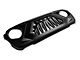 G1 Angry Series Grille with Turn Signals; Matte Black (18-24 Jeep Wrangler JL)