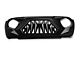 G1 Angry Series Grille with Turn Signals; Matte Black (18-24 Jeep Wrangler JL)