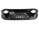 G1 Angry Series Grille with Turn Signals; Matte Black (18-24 Jeep Wrangler JL)