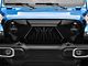 G1 Angry Series Grille with Turn Signals; Matte Black (18-24 Jeep Wrangler JL)