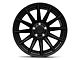Fuel Wheels Fusion Forged Burn Matte Black with Gloss Black Lip Wheel; 20x10 (07-18 Jeep Wrangler JK)