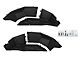 RIVAL 4x4 Aluminum Rear Inner Fender Liners; Textured Black (18-24 Jeep Wrangler JL)