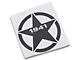 SEC10 1941 Small Star Decal; Gloss Black (Universal; Some Adaptation May Be Required)