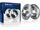 Drilled and Slotted Brake Rotor and Pad Kit; Rear (03-06 Jeep Wrangler TJ w/ Rear Disc Brakes)