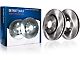 Vented Brake Rotor, Pad, Caliper, Brake Fluid and Cleaner Kit; Front and Rear (07-18 Jeep Wrangler JK)