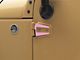 SEC10 Hinge Accent Decal; Pink (07-18 Jeep Wrangler JK)