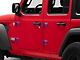 SEC10 Hinge Accent Decal; Blue (18-24 Jeep Wrangler JL)