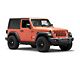 Rough Country Cab Length Nerf Side Step Bars; Black (18-24 Jeep Wrangler JL 2-Door)