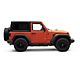 Rough Country Cab Length Nerf Side Step Bars; Black (18-24 Jeep Wrangler JL 2-Door)