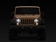 Raxiom Axial Series Quatro LED Headlights; Black Housing; Clear Lens (07-18 Jeep Wrangler JK)