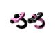 Moose Knuckle Offroad Jowl Split Recovery Shackle 5/8 Combo; Pretty Pink and Black Hole