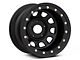 15x10 Mammoth D Window Wheel & 33in Falken All-Terrain Wildpeak A/T3W Tire Package; Set of 5 (87-95 Jeep Wrangler YJ)