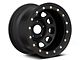 15x10 Mammoth D Window Wheel & 33in Falken All-Terrain Wildpeak A/T3W Tire Package; Set of 5 (87-95 Jeep Wrangler YJ)