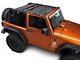 Dirty Dog 4x4 Front and Rear Seat Sun Screen; Black (07-18 Jeep Wrangler JK 2 Door)