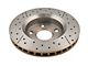 DBA Street Series XGold Cross Drilled and Slotted Rotor; Front (07-18 Jeep Wrangler JK)