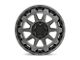 Black Rhino Rotor Matte Gunmetal with Brushed Tinted Face Wheel; 17x8.5 (18-24 Jeep Wrangler JL)