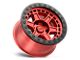 Black Rhino Reno Candy Red with Black Ring and Bolts Wheel; 17x9 (87-95 Jeep Wrangler YJ)