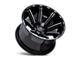 Black Rhino Rampage Gloss Black with Mirror Cut Face and Translucent Clear Wheel; 20x12; -44mm Offset (18-24 Jeep Wrangler JL)