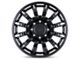 Black Rhino Mission Matte Black with Machined Tinted Spokes Wheel; 20x9 (07-18 Jeep Wrangler JK)