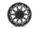 Black Rhino Rotor Matte Gunmetal with Brushed Tinted Face Wheel; 20x9 (18-24 Jeep Wrangler JL)