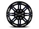 Black Rhino Rampage Gloss Black with Red Inner Lip Wheel; 20x9.5; -18mm Offset (05-10 Jeep Grand Cherokee WK)