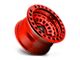 Fuel Wheels Zephyr Beadlock Candy Red Wheel; 17x9; -38mm Offset (07-18 Jeep Wrangler JK)