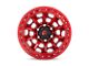 Fuel Wheels Covert Beadlock Candy Red Wheel; 17x9; -38mm Offset (18-24 Jeep Wrangler JL)