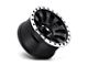 Fuel Wheels Tactic Matte Black with Machined Ring Wheel; 17x9 (18-24 Jeep Wrangler JL)