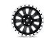 Fuel Wheels Tactic Matte Black with Machined Ring Wheel; 17x9 (18-24 Jeep Wrangler JL)