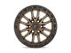 Fuel Wheels Rebel Matte Bronze with Black Bead Ring Wheel; 20x10 (07-18 Jeep Wrangler JK)