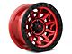 Fuel Wheels Covert Candy Red with Black Bead Ring Wheel; 18x9 (18-24 Jeep Wrangler JL)
