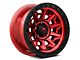 Fuel Wheels Covert Candy Red with Black Bead Ring Wheel; 20x9; 20mm Offset (07-18 Jeep Wrangler JK)